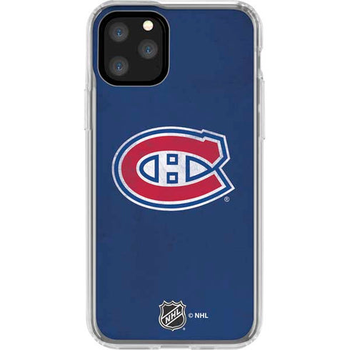 NHL Montreal Canadiens Distressed iPhone 11 Pro Clear Case