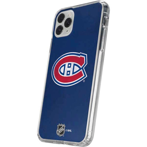 NHL Montreal Canadiens Distressed iPhone 11 Pro Clear Case