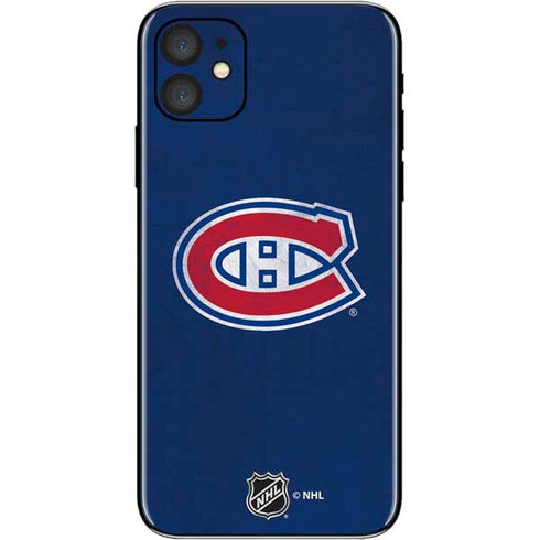 NHL Montreal Canadiens Distressed iPhone 11 Skin