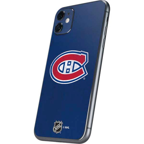 NHL Montreal Canadiens Distressed iPhone 11 Skin