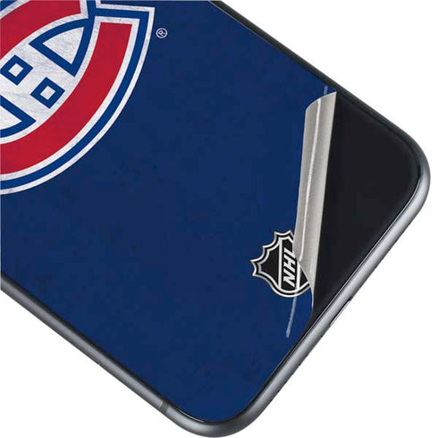 NHL Montreal Canadiens Distressed iPhone 11 Skin