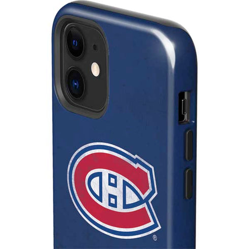 NHL Montreal Canadiens Distressed iPhone 12 Impact Case