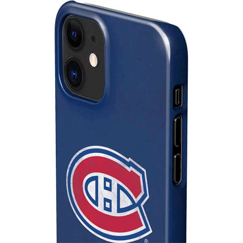 NHL Montreal Canadiens Distressed iPhone 12 Mini Lite Case