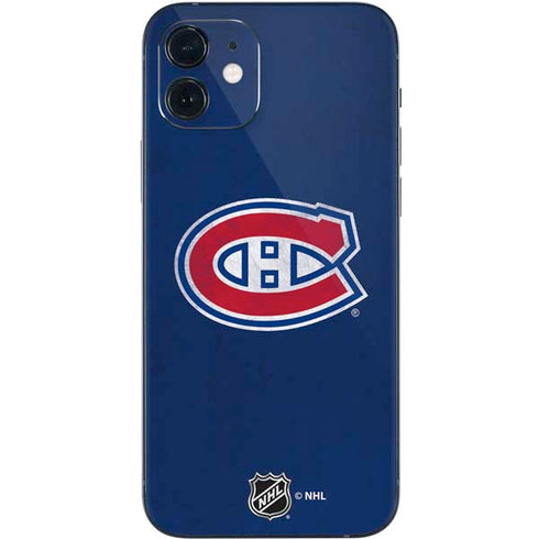 NHL Montreal Canadiens Distressed iPhone 12 Mini Skin