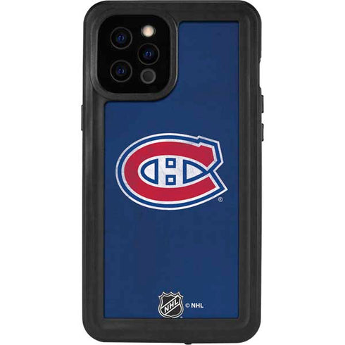 NHL Montreal Canadiens Distressed iPhone 12 Pro Max Waterproof Case