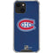 NHL Montreal Canadiens Distressed iPhone 13 Mini Clear Case