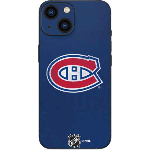 NHL Montreal Canadiens Distressed iPhone 13 Mini Skin