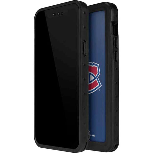 NHL Montreal Canadiens Distressed iPhone 13 Mini Waterproof Case