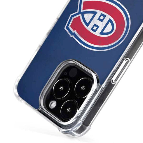 NHL Montreal Canadiens Distressed iPhone 13 Pro MagSafe Case