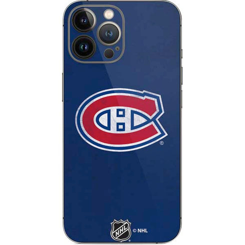 NHL Montreal Canadiens Distressed iPhone 13 Pro Max Skin