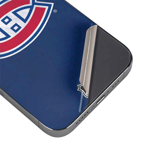NHL Montreal Canadiens Distressed iPhone 13 Pro Max Skin