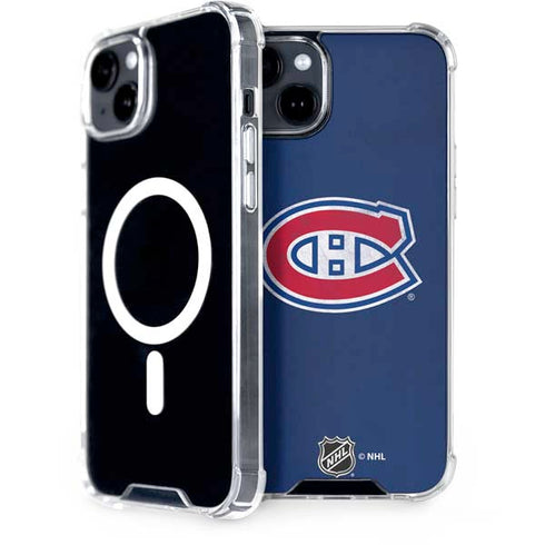 NHL Montreal Canadiens Distressed iPhone 15 MagSafe Case