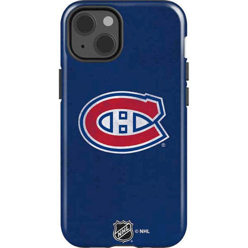 NHL Montreal Canadiens Distressed iPhone 15 Impact Case