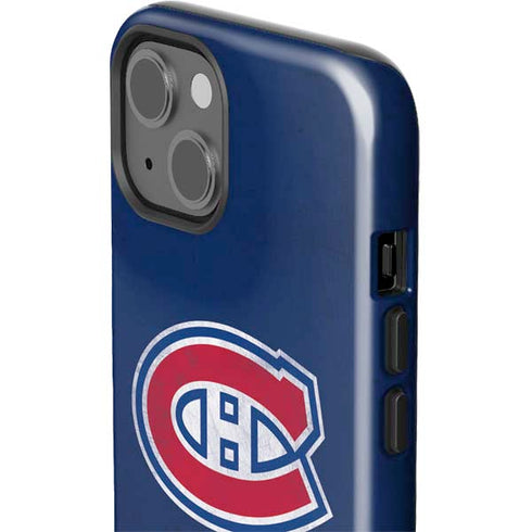 NHL Montreal Canadiens Distressed iPhone 15 Impact Case