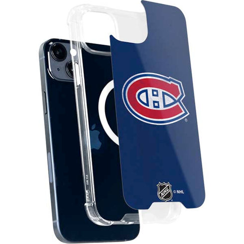 NHL Montreal Canadiens Distressed iPhone 15 Plus MagSafe Case