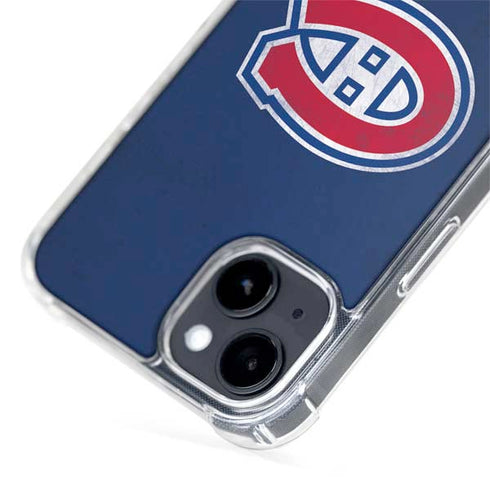 NHL Montreal Canadiens Distressed iPhone 14 Plus MagSafe Case