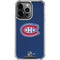 NHL Montreal Canadiens Distressed iPhone 15 Pro Clear Case