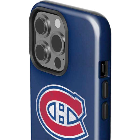 NHL Montreal Canadiens Distressed iPhone 15 Pro Impact Case