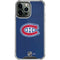 NHL Montreal Canadiens Distressed iPhone 14 Pro Max Clear Case