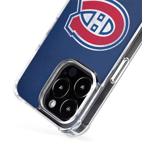 NHL Montreal Canadiens Distressed iPhone 15 Pro Max MagSafe Case