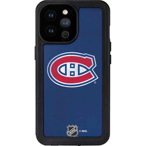 NHL Montreal Canadiens Distressed iPhone 14 Pro Max Waterproof Case