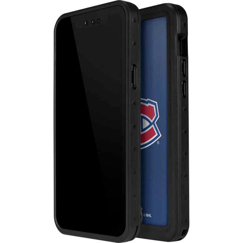 NHL Montreal Canadiens Distressed iPhone 14 Pro Max Waterproof Case
