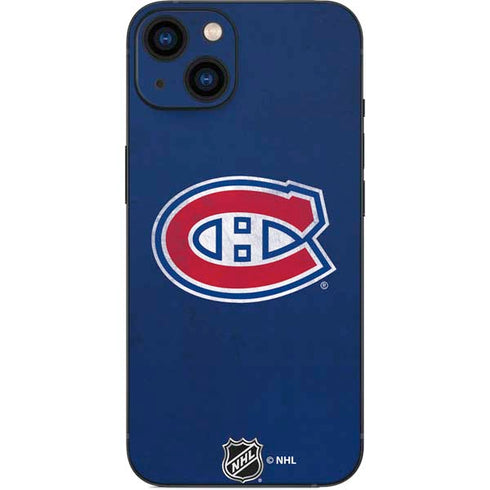 NHL Montreal Canadiens Distressed iPhone 14 Skin