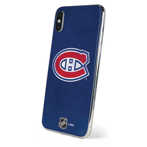 NHL Montreal Canadiens Distressed iPhone X Skin