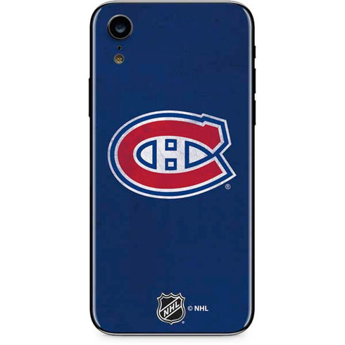NHL Montreal Canadiens Distressed iPhone XR Skin