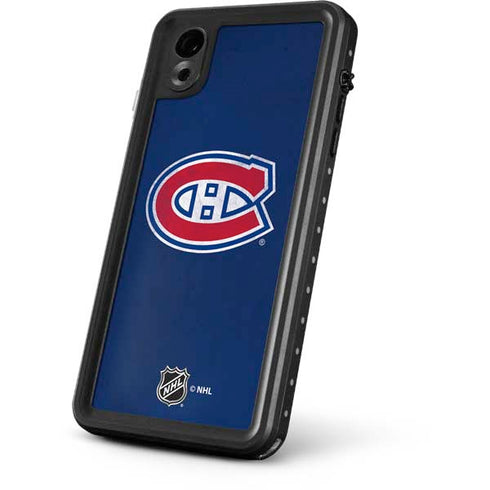 NHL Montreal Canadiens Distressed iPhone XR Waterproof Case