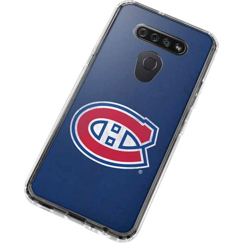 NHL Montreal Canadiens Distressed LG K51/Q51 Clear Case