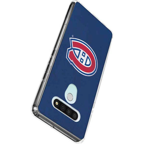 NHL Montreal Canadiens Distressed LG Stylo 6 Clear Case