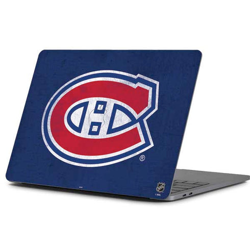 NHL Montreal Canadiens Distressed Apple MacBook Pro 13-inch Skin