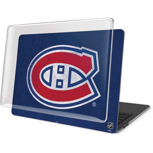 NHL Montreal Canadiens Distressed MacBook Pro 15in (2016-19) Case plus Skin