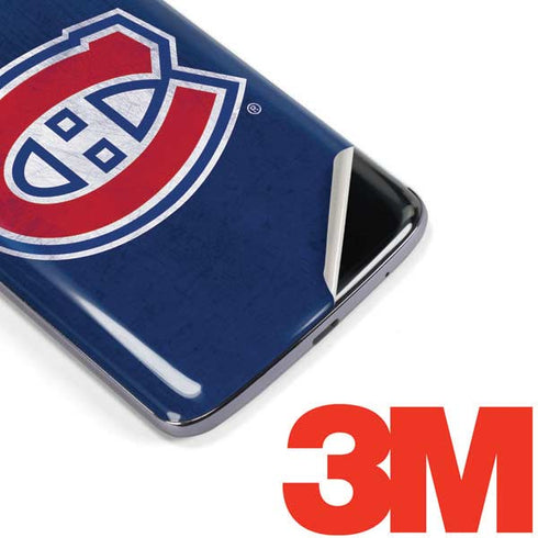 NHL Montreal Canadiens Distressed Moto E5 Plus Skin