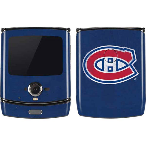 NHL Montreal Canadiens Distressed Motorola RAZR Skin