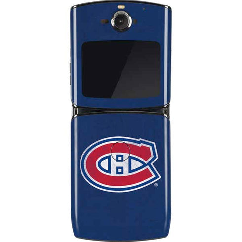 NHL Montreal Canadiens Distressed Motorola RAZR Skin