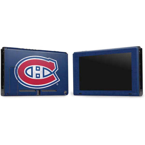 NHL Montreal Canadiens Distressed Nintendo Switch Bundle Skin