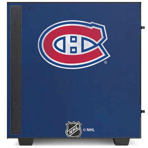 NHL Montreal Canadiens Distressed NZXT H510 Compact ATX Mid-Tower Case Skin