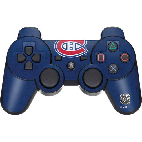 NHL Montreal Canadiens Distressed PS3 Dual Shock wireless controller Skin