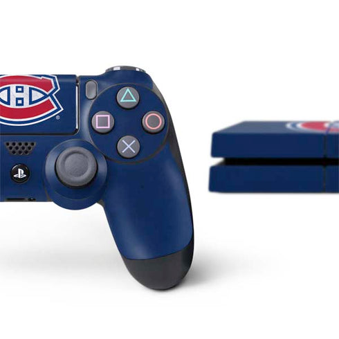 NHL Montreal Canadiens Distressed PS4 Console and Controller Bundle Skin