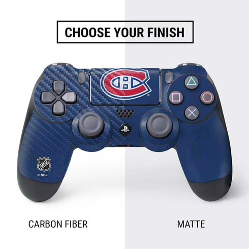 NHL Montreal Canadiens Distressed PS4 Controller Skin