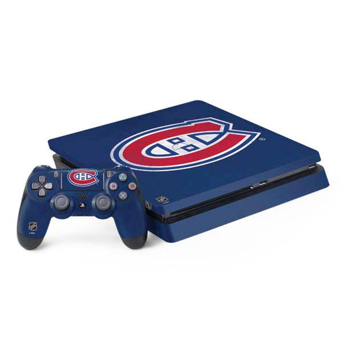 NHL Montreal Canadiens Distressed PS4 Slim Bundle Skin