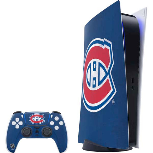NHL Montreal Canadiens Distressed PS5 Digital Edition Bundle Skin