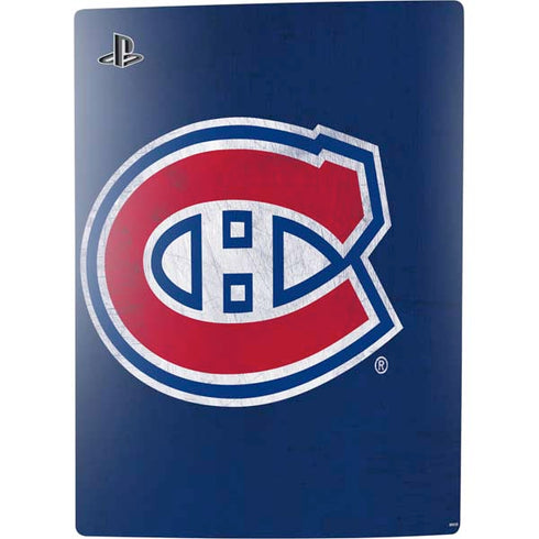 NHL Montreal Canadiens Distressed PS5 Digital Edition Bundle Skin