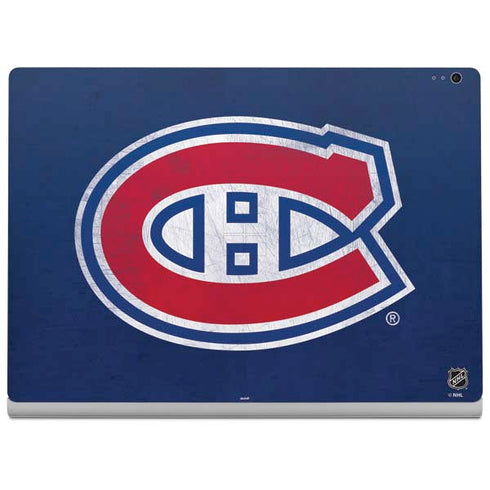 NHL Montreal Canadiens Distressed Surface Book 2 15in Skin
