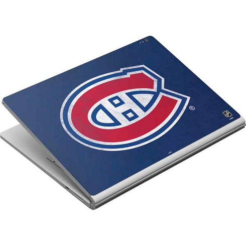 NHL Montreal Canadiens Distressed Surface Book Skin