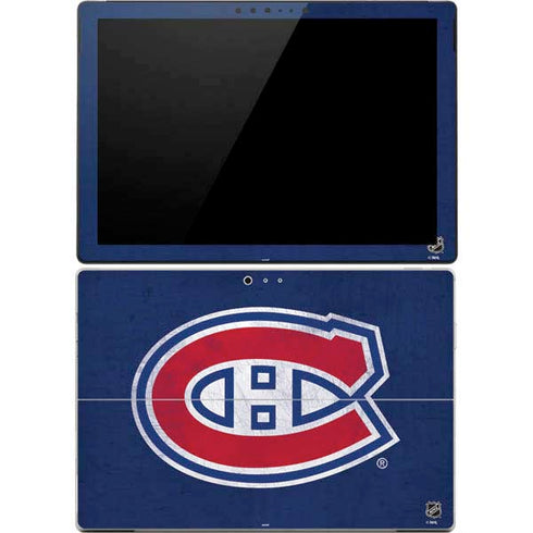 NHL Montreal Canadiens Distressed Surface Pro 4 Skin