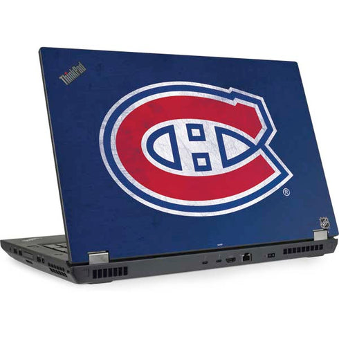 NHL Montreal Canadiens Distressed Lenovo ThinkPad Skin