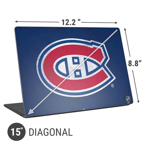 NHL Montreal Canadiens Distressed Universal Laptop 15in (12.2 x 8.8in) Skin